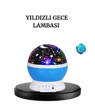 Renkli Led Gece Lambası 6 Işık Modlu Çocuk Odası Atmosfer Aydınlatma