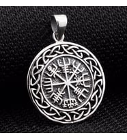 Viking Vegvisir Pusulası Denizci Gümüş Kolye Ucu