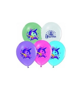 Balon unicorn lisanslı 8 li paket