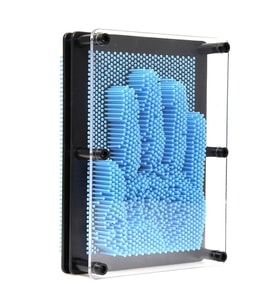 KÜÇÜK BOY 13X10 CM AÇIK MAVİ PİN ART BLUE 3D DİMENSİONAL SCULPTURE AÇIK MAVİ PİNART 3D ÇİVİ SANATI