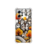 PrintiFy Redmi Note 12 4g ile Uyumlu Düşlerin Dansı Serisi Göçebe Şatolar Tasarımlı Uv Baskılı Köşe Korumalı Antişok Kılıf