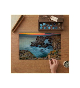 Kanyonda Yoğun Sis Tasarımı 240 parça Ahşap Puzzle Ahşap Kutuda MP08168