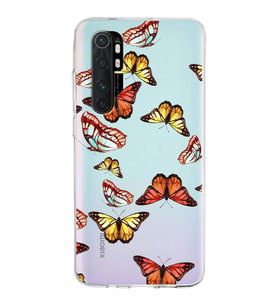 PrintiFy Xiaomi Mi Note 10 Lite ile Uyumlu 1mm Slim Fit Water Color 2 Baskılı Şeffaf  Kılıf