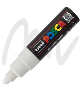 UNİ POSCA SU BAZLI POSTER MARKER 4.5-5.5 BEYAZ PC-7M