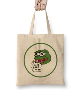 Conservative Frog Feels Good Man Bez Çanta Uzun Saplı