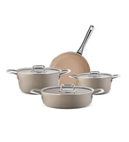 Aryıldız Neo-Ceramic 7 Parça Seramik Tencere Seti Bej Ar256183