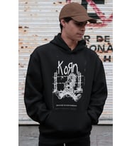 Korn Rock Metal Müzik Grubu Baskılı Unisex Oversize Hoodie