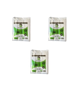 Doğanpack Şeffaf Naylon 2 lik 23x36 Cm. Bakkaliye Poşeti Torbası - 1 Kg. - Ort. 190 Adet - 3 Paket