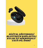 Bluetooth Kulaklık Dijital Göstergeli Yüksek Ses Kaliteli Uzun Pil Ömrü (Çok Renkli)