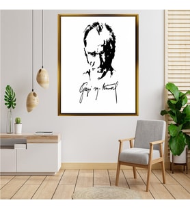ÇERÇEVELİ ATATÜRK TABLO S405