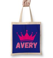 Avery -Name personalized Custom - vintage Retro Rainbow Style Design Gift Baby- Gift For Her Bez Çanta Uzun Saplı