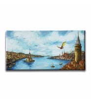 İstanbul Panoramik Kanvas Tablo PNRK116
