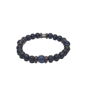JTSS26BLK1749 LAV TAŞI VE LAPİS LAZULİ CEYT DOĞALTAŞ JANTİ BİLEKLİK