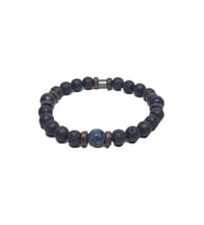 JTSS26BLK1749 LAV TAŞI VE LAPİS LAZULİ CEYT DOĞALTAŞ JANTİ BİLEKLİK
