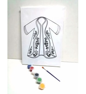 Hayal Sepeti Resimli Tuval Boyama KAFTAN 25x35cm