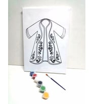 Hayal Sepeti Resimli Tuval Boyama KAFTAN 25x35cm