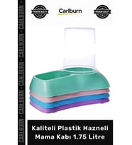 #MamaKabı Otomatik Besleme Kedi Köpek Uzun Süreli Kaliteli Plastik Hazneli Mama Kabı 1.75 Litre