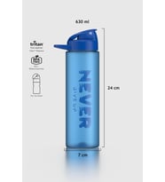 Renga Lidya Yazı Desenli 630 ml Mat Tritan Matara 912118 Fuşya (Mavi)