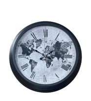 DUVAR SAAT SİYAH 40X40 METAL KASA GAGA-905