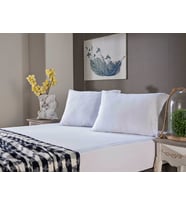 Doqu Home Penye Çarşaf Takımı Tek King Size - Beyaz