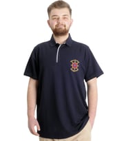 Mode XL Büyük Beden Erkek T-shirt Polo ADVENTURE 23323 Lacivert
