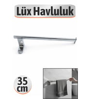 Krom 35 Cm Vidalı Duvara Monte Paslanmaz Havluluk
