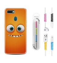Oppo A5S A15 A16 A54 A55 A73 A74 Kılıf Kablo Koruma Spiral Silikon Dişlek 1615