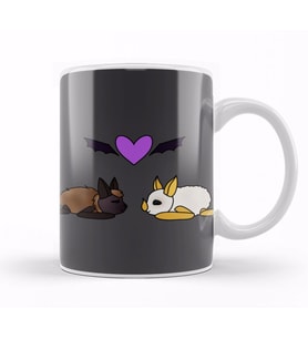Batty Love Bats Kupa Bardak Porselen