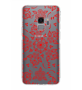 Samsung Galaxy S9  Kamera Korumalı Kapak Nostalji Desen Tasarımlı  Şeffaf  Kılıf