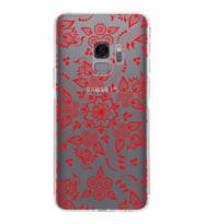 Samsung Galaxy S9  Kamera Korumalı Kapak Nostalji Desen Tasarımlı  Şeffaf  Kılıf