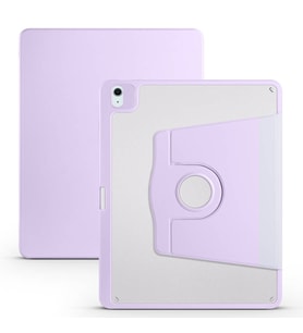Apple iPad Pro 11 2020 (2.Nesil) Uyumlu Kılıf Zore Termik Kalem Bölmeli Dönebilen Standlı Kılıf (Lila)