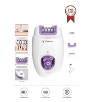Torima TEP-01 Beyaz 2in1 Şarjlı Tüm Vücut Epilatör