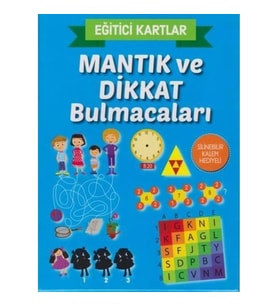 Eğitici Kartlar Mantık ve Dikkat Bulmacaları