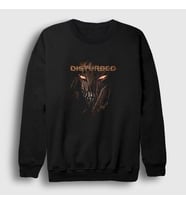 Presmono Unisex Siyah Immortalized Disturbed Sweatshirt 61079tt