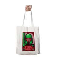 Bobba Fett Bounty Hunter Star Wars iki Taraf Kalıcı Yıkanabilir Okul Plaj Omuz Bez Çanta