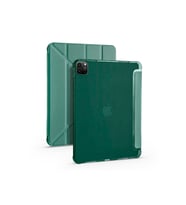 Apple Ipad Pro 4. Nesil M2 2022 11 Inç Uyumlu Kalemlikli Tablet Kılıfı (Koyu Yeşil)