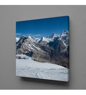 DAĞLAR VE KAR KANVAS TABLO 180x180cm
