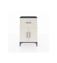 Arges Komodin Tek Raflı Tek Çekmeceli 2 Kapaklı 60x30x96 Antrasit-Aytaşı