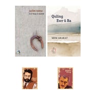 Selim Temo - 112 Hesp U Xezelek - Quling Ewr U Ba - Mem Ararat - Kürtçe Şiir seti - (2 NOT DEFTERLİ) (Krem)
