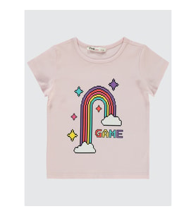 Civil Girls Kız Çocuk Tişört 2-5 Yaş Pembe Şerbet