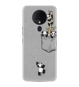 Tecno Spark 6 Kılıf Silikon Desen Pandalar 1798