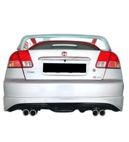 🚘 Honda Civic VTEC 2 Makyajlı Custom Arka Ek (Plastik)  Sportif & Agresif Arka Tampon Görünümü (Standart)