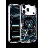 Onegif iPhone 17 Pro Mila Dalgalı Magsafe Kapak - Lacivert