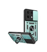 Xiaomi Redmi Note 13 4g Kılıf Pars Lens Yüzüklü Silikon - Yeşil