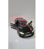 Metal Oyuncak Araba Audi A8 Işıklı Araba Çocuk Oyuncak Siyah