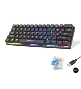 Mekanik Mini Klye Blue Switch Rgb - Siyah G509B