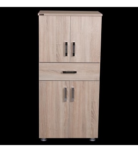 Çok Amaçlı 12679 Dolap Model Hard Parlak cordoba Suntalem 1Çekme 130 El Yapım (Somon-Beyaz-Nude)