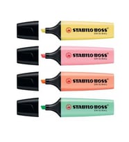 Stabilo Boss Pastel Renk Fosforlu Kalem 4 Renk