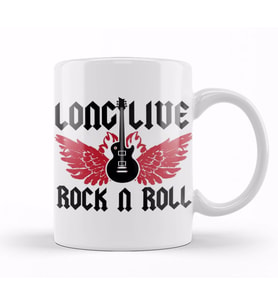 Long Live Rock N' Roll 04 Kupa Bardak Porselen