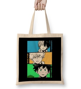 My Hero Academia Trio Todorori Midoriya Bakugo Bez Çanta Uzun Saplı